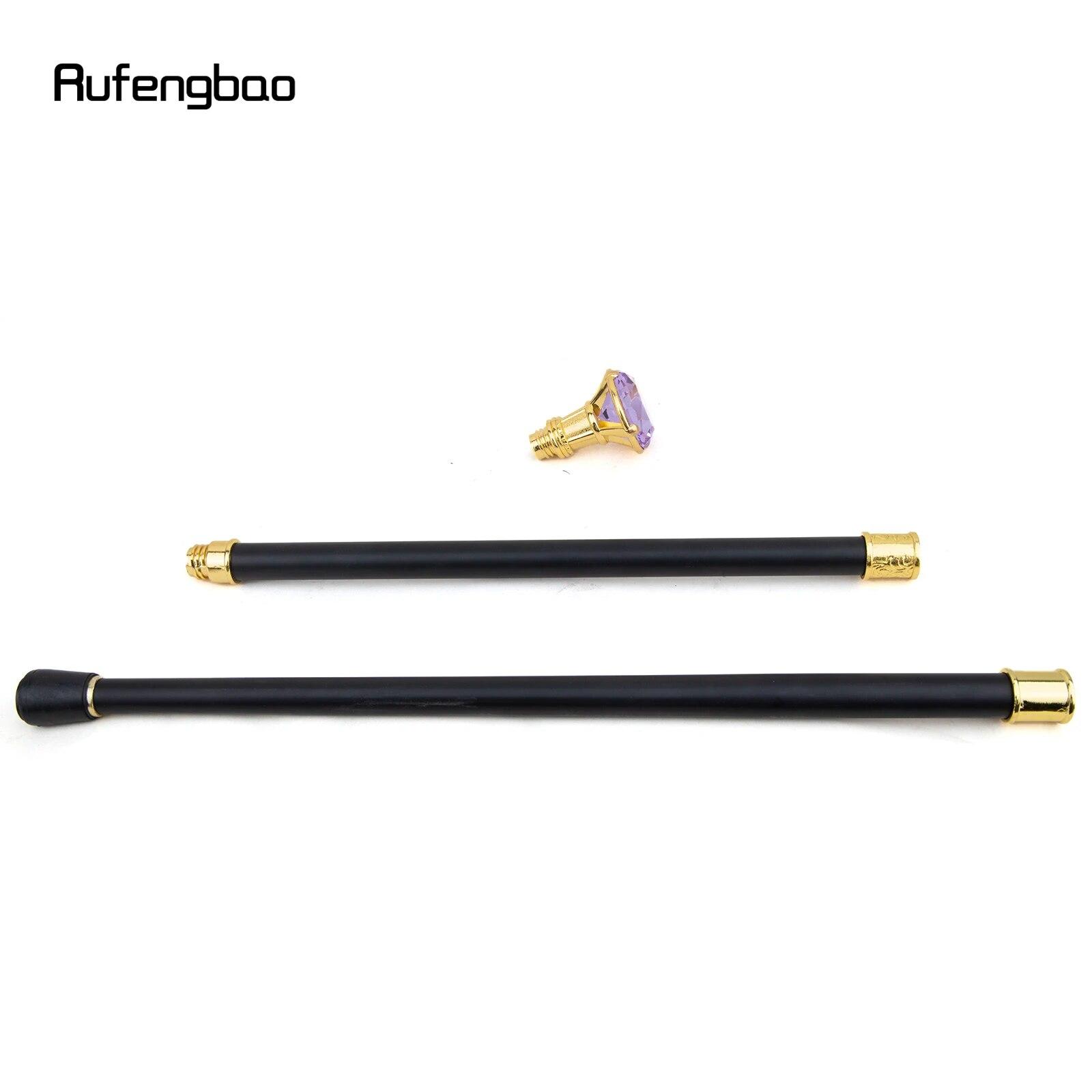 Light Purple Diamond Walking Cane - 93cm Elegant Fashion Cane For Cosplay & Collection