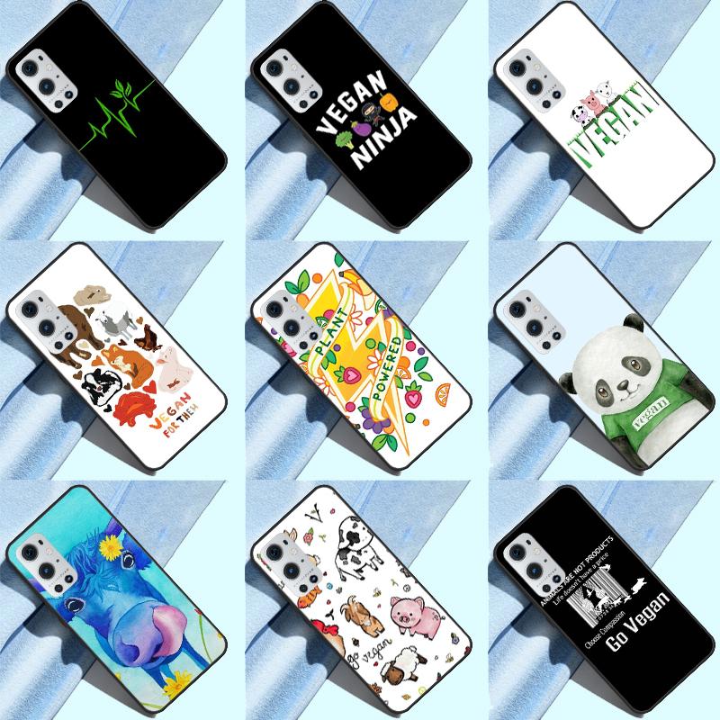 Vegan Pattern Funda For OnePlus 12 12R 13 R 11 9 10 Pro 8T 9RT 10T OnePlus Nord N20 N30 CE 4 2 3 Lite Case