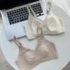 Liquid Foundation Seamless Soft Support Underwear Summer Thin Breathable Anti-sagging Close Sub-breasts Small Breasts Gather Invisible Bra Cover