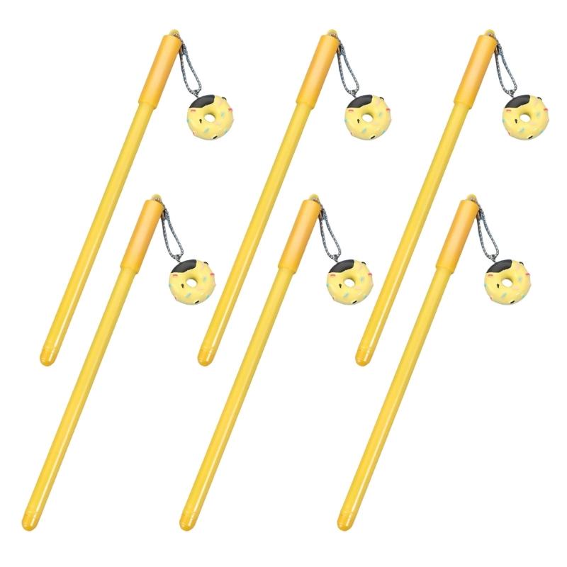 6Pcs Desserts Pendant Gel Pen 1.0MM Tip for Women Girl Student Writing Journaling Drawing Office School Writing Tool