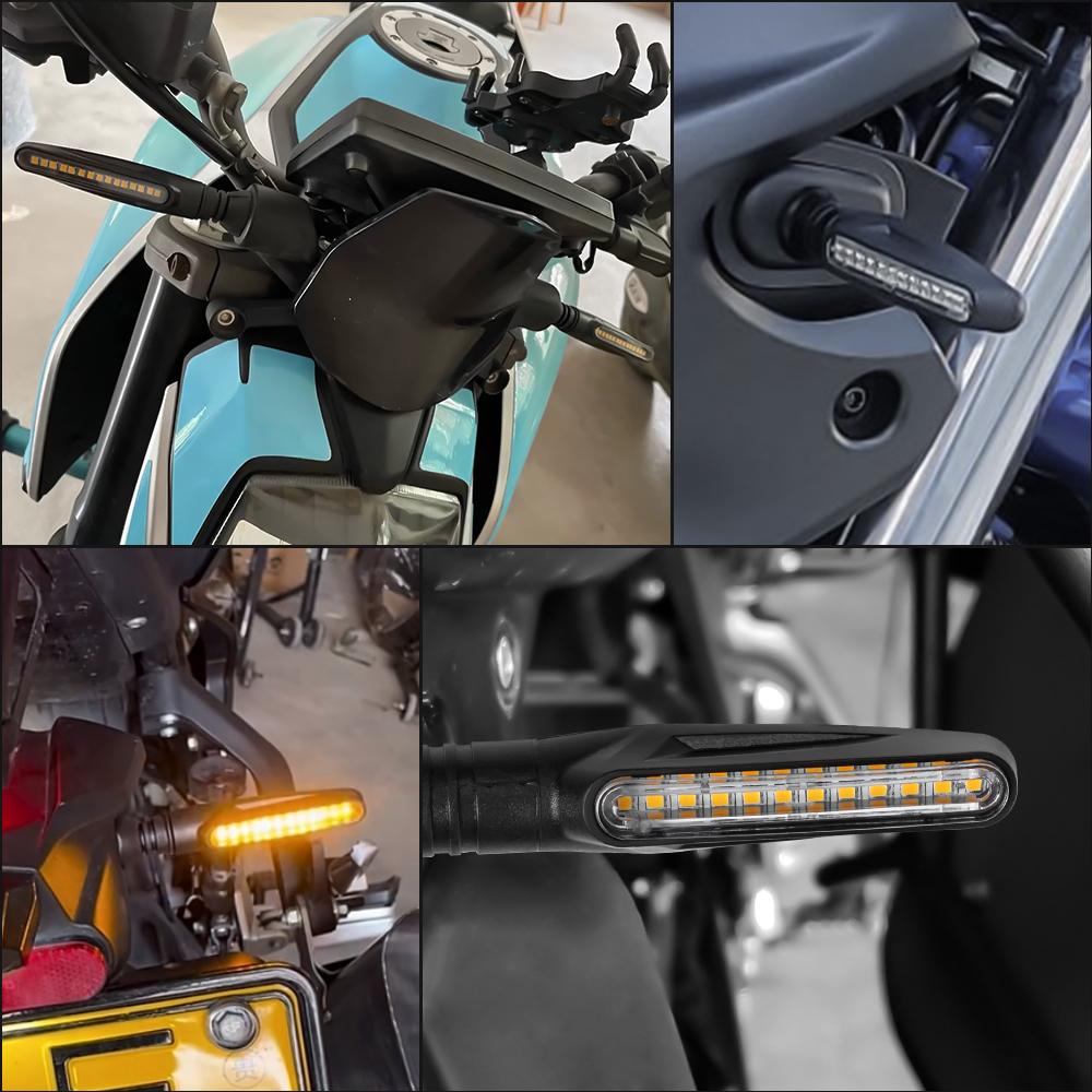 Motorcycle Turn Sequential Signals LED Blinker Flowing Water Flashing Lights Tail Stop Indicators Turn Signal
