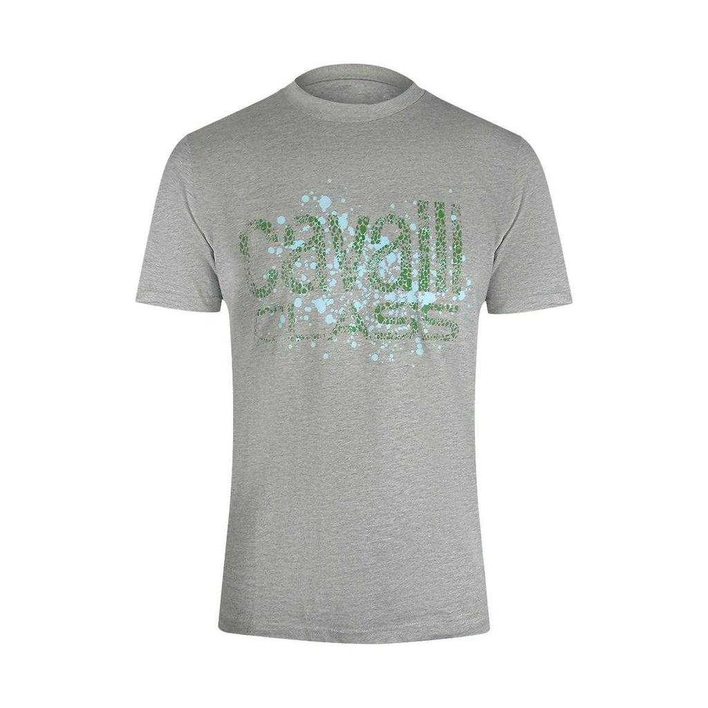 Cavalli Class Mens Cracked Logo T-Shirt