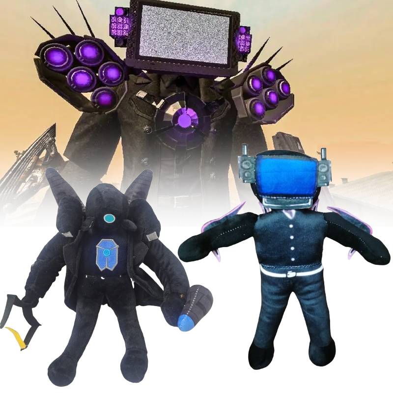 Skibidi Cameraman Toilet Tvman Plush Toy Cartoon Doll Child Sleep Gift Pillow
