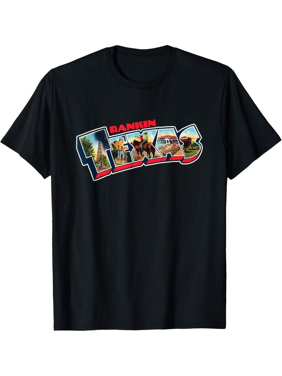 

Rankin Texas Vintage PostcaQING TPA Travel Logo Unisex T-Shirt S