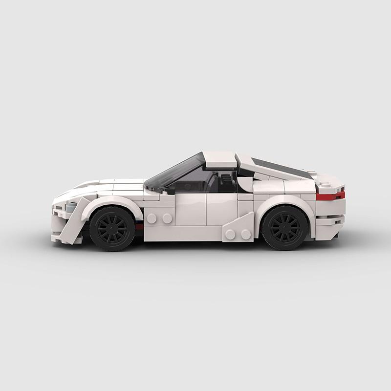 MOC Racing City Car Building Set - Creative Garage Toys - Ideal Gift for Children's Birthdays and Christmas Gifts