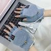 Unisex USB Electric Heating Gloves Knitted Flip Cover Winter Heated Gloves Keep Warm Touch Screen Hands Warmer Outdoor