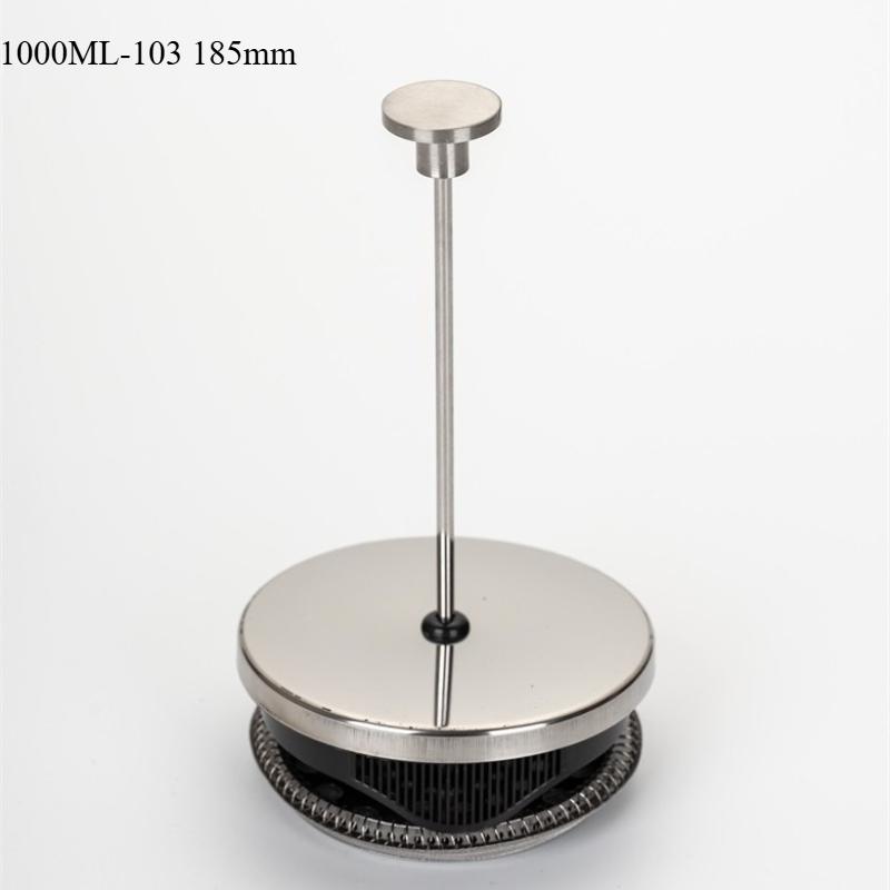 

Френч-пресс для кофе с двухслойной сеткой из нержавеющей стали для заваривания чая и кофе, ручной пресс-кофейник