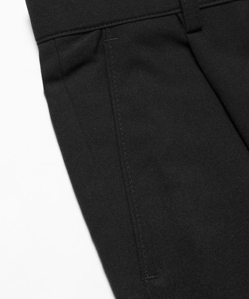 HALBKREIS LAYOUT Tapered Fit Single-Pleat Slacks P-003_Gy