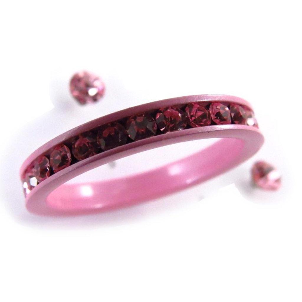 Les Trésors De Lily [J2299] - Pale Pink 'Sissi' Earrings and Ring