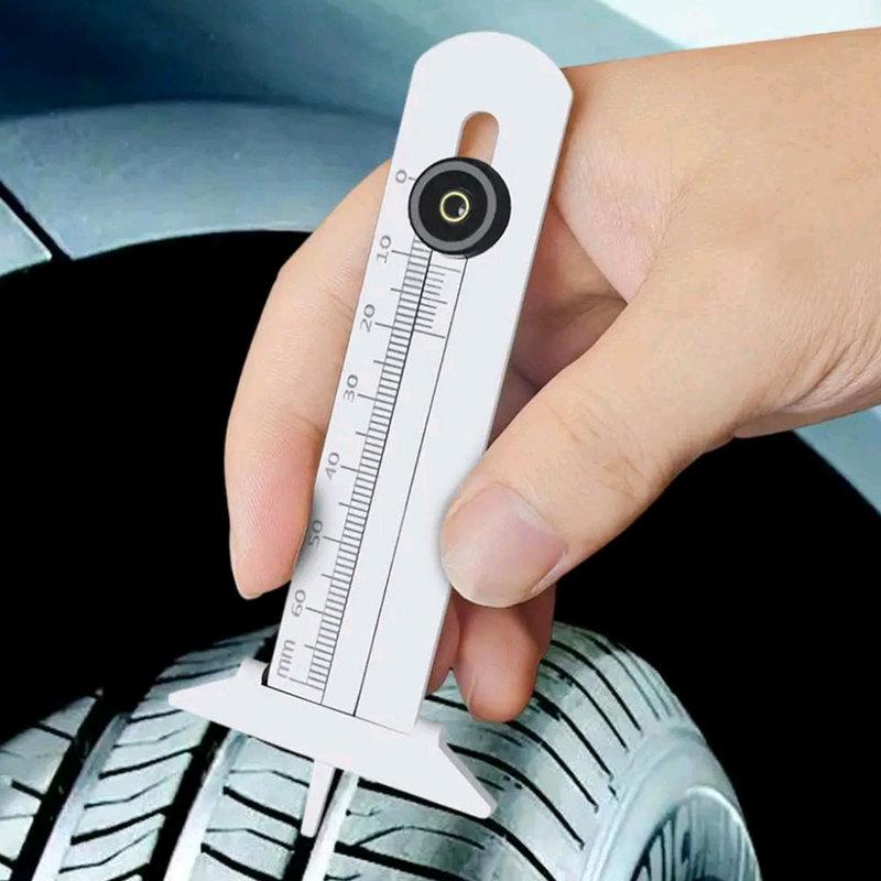 1pc Car Stainless Steel Wheel Thickness Measuring Ruler Tool 0-30/0-60mm Tyre Tire Tread Depth Digital Gauge Auto Accessories