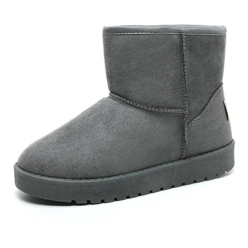 [Customized] A008 new snow boots women's short boots winter fur 2021 integrated low tube short boots thickened cotton
