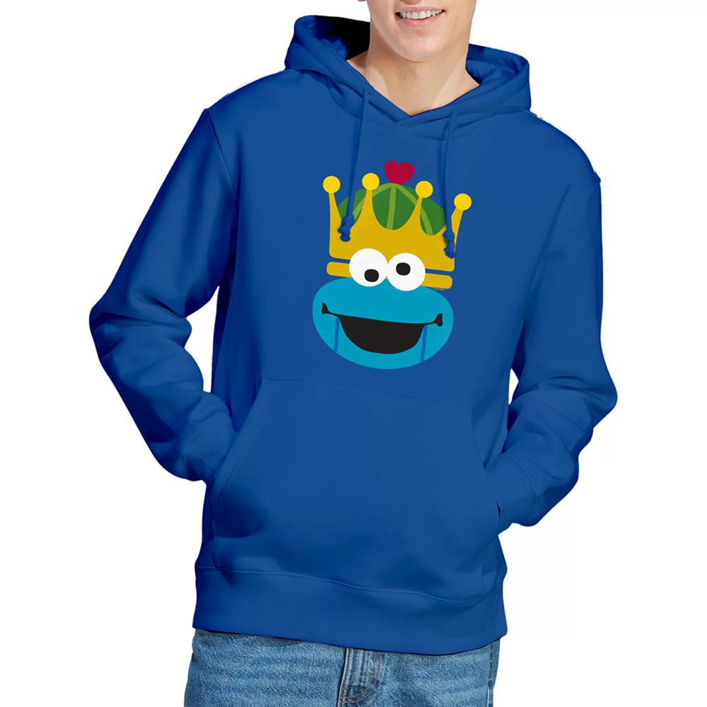 Sesame Street Unisex Adult Cookie Monster Nutcracker Christmas Hoodie