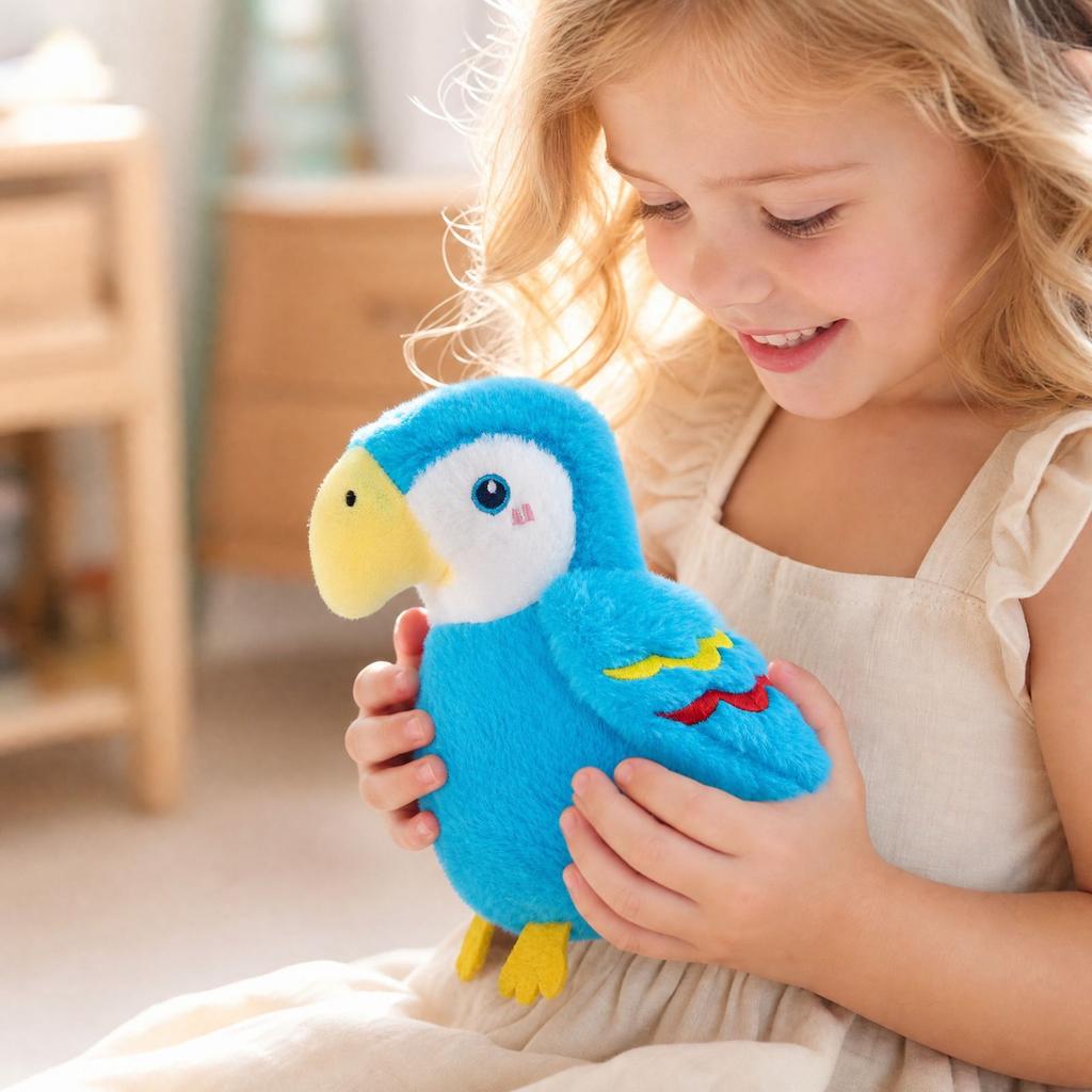 Plüsch-Schlüsselanhänger-Spielzeug, Niedlicher Vogel Plüschtier Anhänger Puppe für Taschen und Rucksäcke