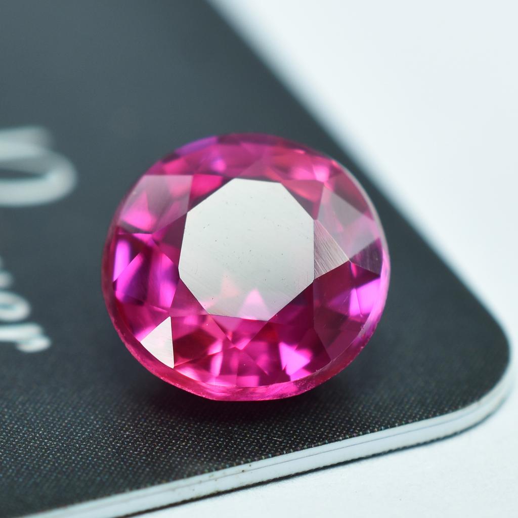 Natural Pink Sapphire 1.65ct Round Cut Certified Loose Gemstone