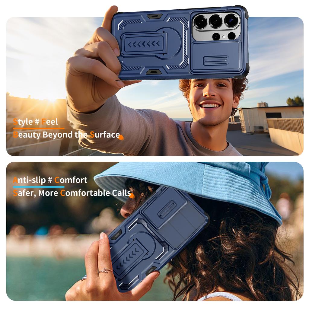 Tragbare Ständer Handyhülle für Samsung Galaxy S26 Ultra A57 5G S24 S25 Ultra A17 A37 A16 A26 A36 A56 Kameraobjektivschutz