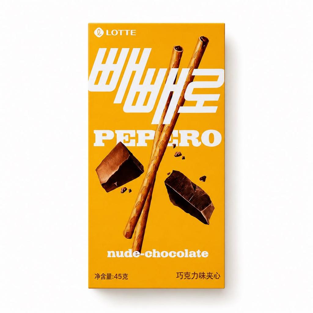 Lotte Pepero Schokoladengefüllte Keksstäbchen 45g