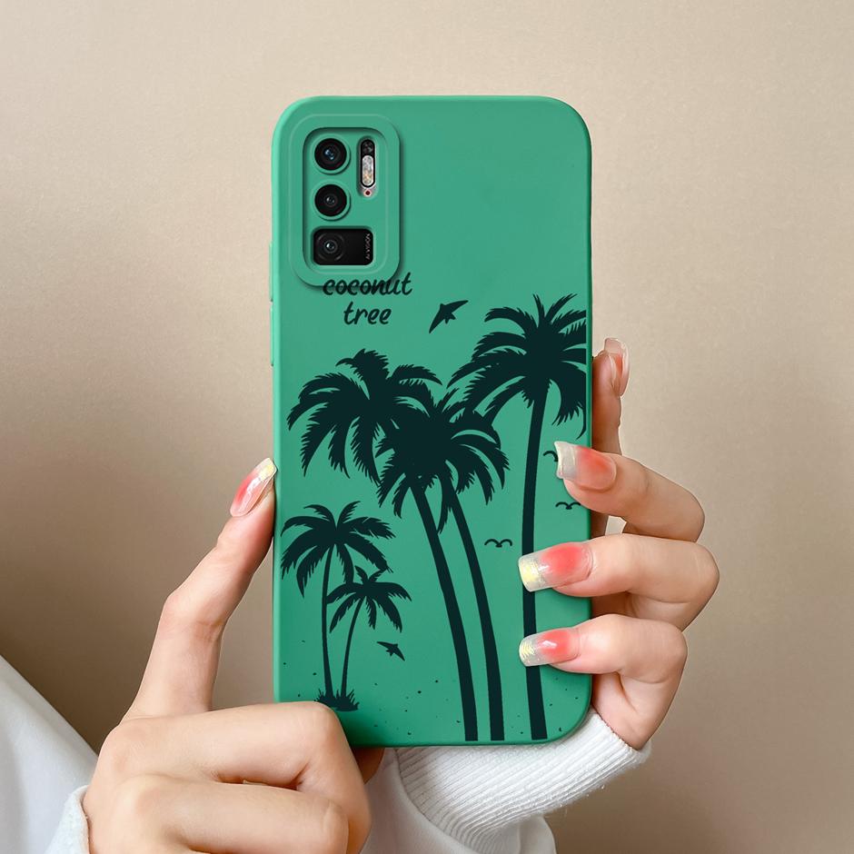 For Redmi Note 10 10T Pro Max China 4G 5G Case Coconut Tree Soft Silicone Cover For RedmiNote10 10T 10Pro Max China 4G 5G Fundas