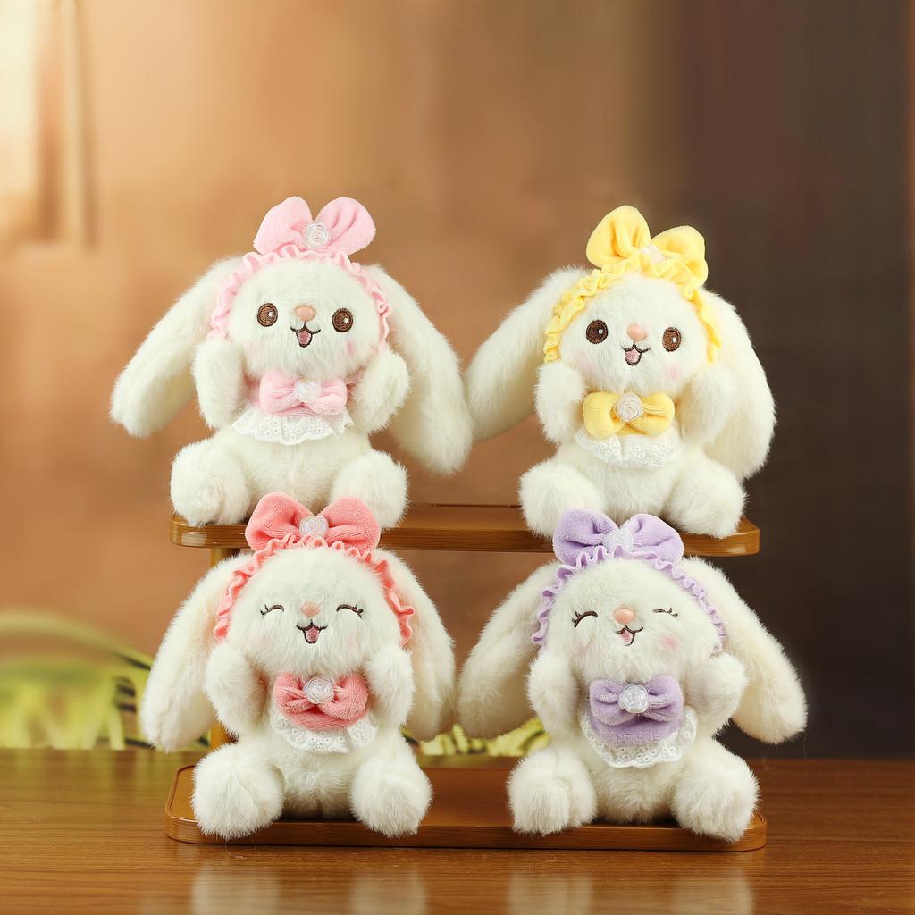 Plush Bunny Keychain With Pp Cotton Filling For Bag Decor And Gifts