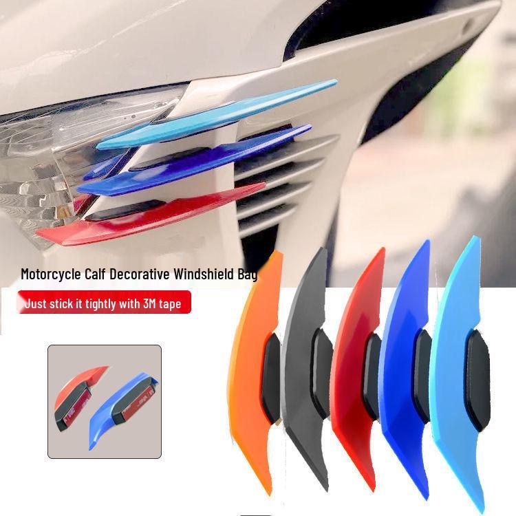 Motorcycle Electric Scooter Body Stickers & Claw-Shaped Wind Deflectors