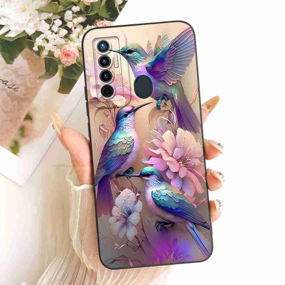 For Tecno Camon 17 CG6 CG6j Case Fashion Cute Cartoon Print Silicone Back Cover For Tecno camon 17 Bumper Phone Cases Fundas