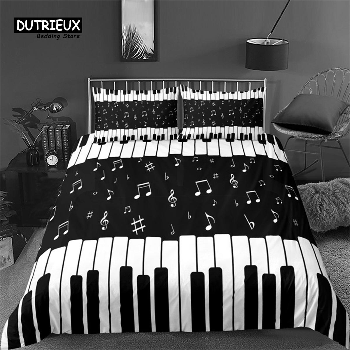 

Vintage Guitar Duvet Cover Set Music Theme 2/3Pcs Bedding Set For Kids Teens Adult Microfiber Print Comforter Cover Pillowcase EU Single(135*200cm)3pcs