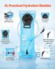 Hydration Pack Backpack 3L TPU Water Bladder Biking Hiking Running Camping