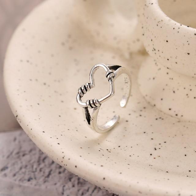 Sada prstenů s českým zlatým řetízkem pro ženy Fashion Boho Coin Snake Moon Rings Dárkové šperky Party Trend