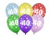 Balony 30Cm, 40Th Birthday, Metallic Mix (1 Op. / 50 Szt.)
