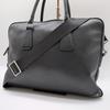 2way Business Briefcase Shoulder Crossbody Document Bag Double Handles Saffiano Leather Black Men's Logo