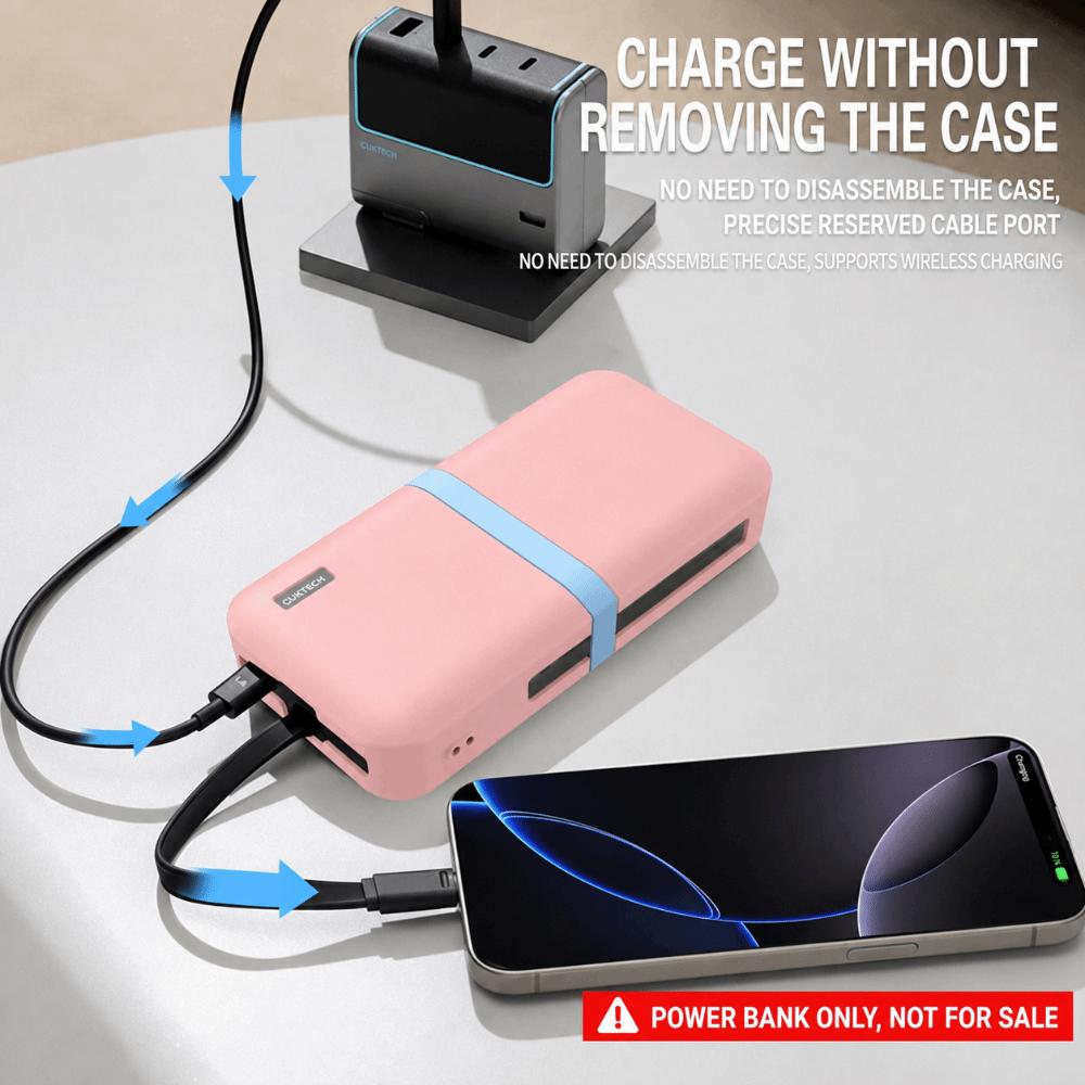 Shockproof Silicone Case Anti-slip Skin Sleeve Protective Cover for CUKTECH CP24 LPB200N Power Bank