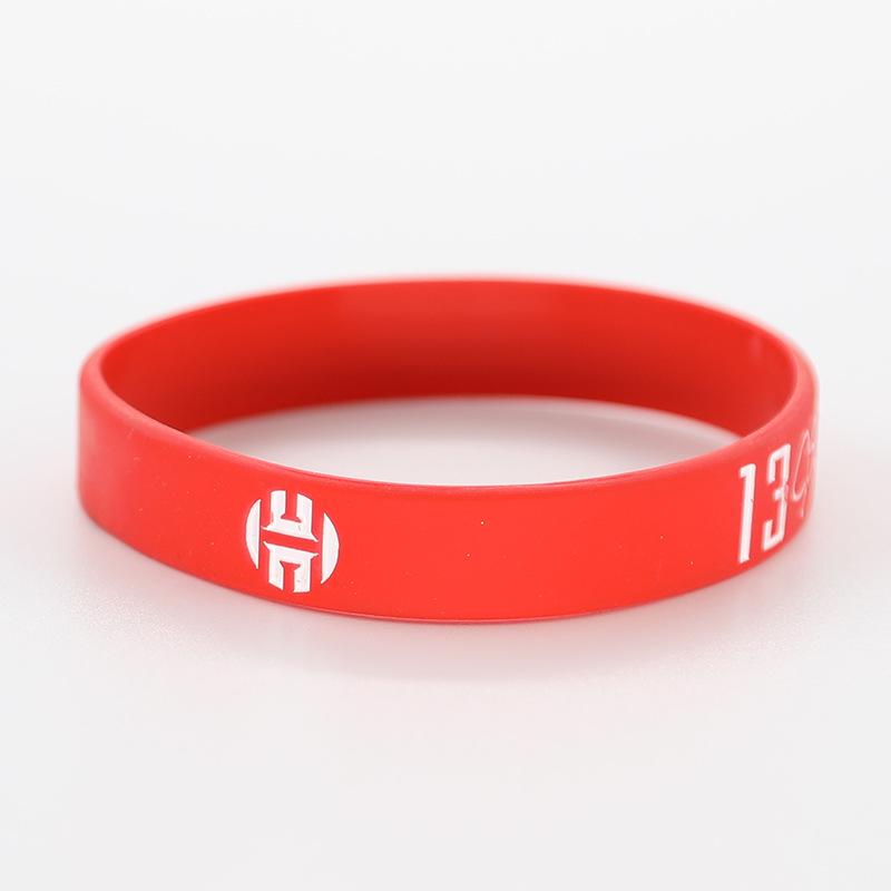 Thickened Luminous NBA Basketball Silicone Wristband: Harden, LeBron, Curry, Irving Edition