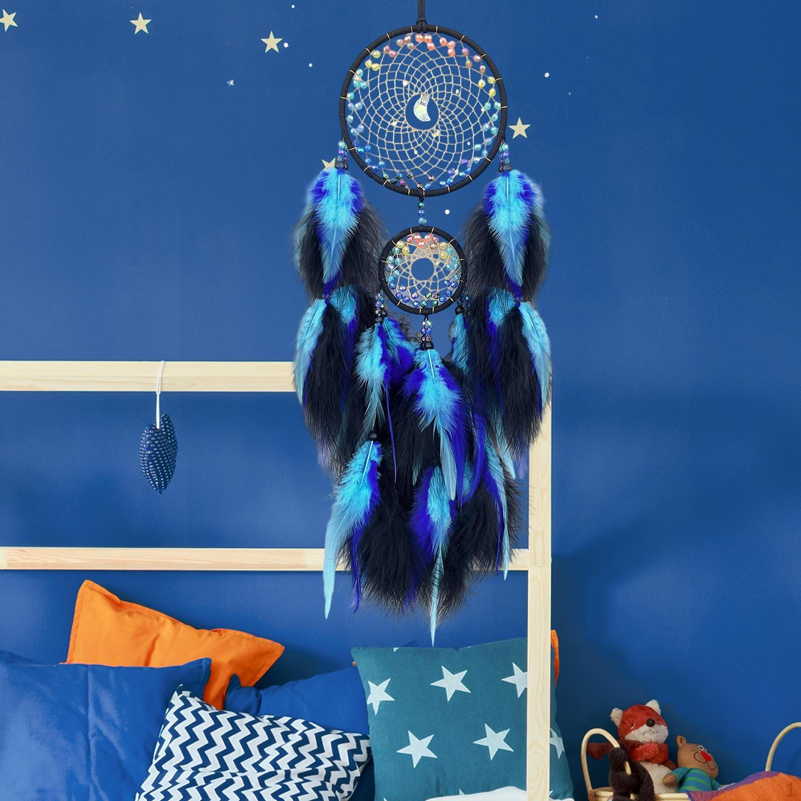 

Wall Decor, , Boho Hanging Ornament for Bedroom, Home, Living Room, Room Decor синий