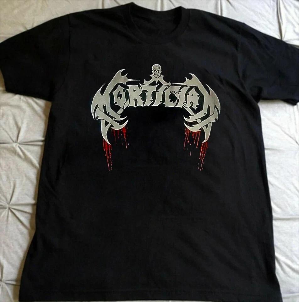 RARE Mortician Logo T Shirt Metal Black Size M