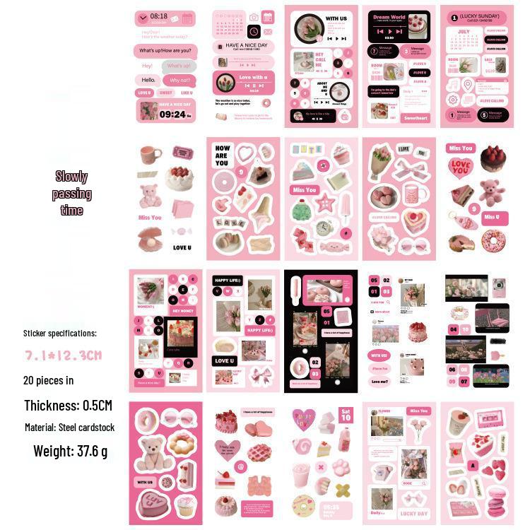 Yu Xian Cute Cartoon Stickers for DIY Journals & Decoration