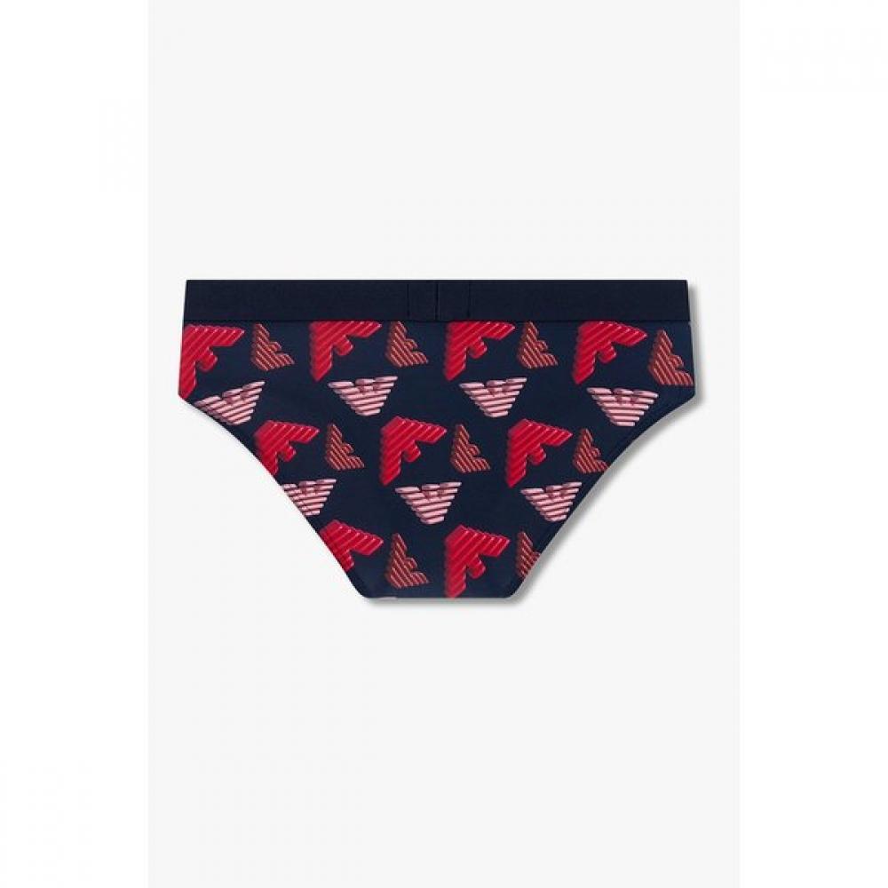 Emporio Armani Men 3d Eagle Pattern Poly Brief Set 2 Piece  0815311042  0815311044 