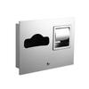 Cmaos Wall-Mounted Stainless Steel 2-in-1 Tissue Dispenser