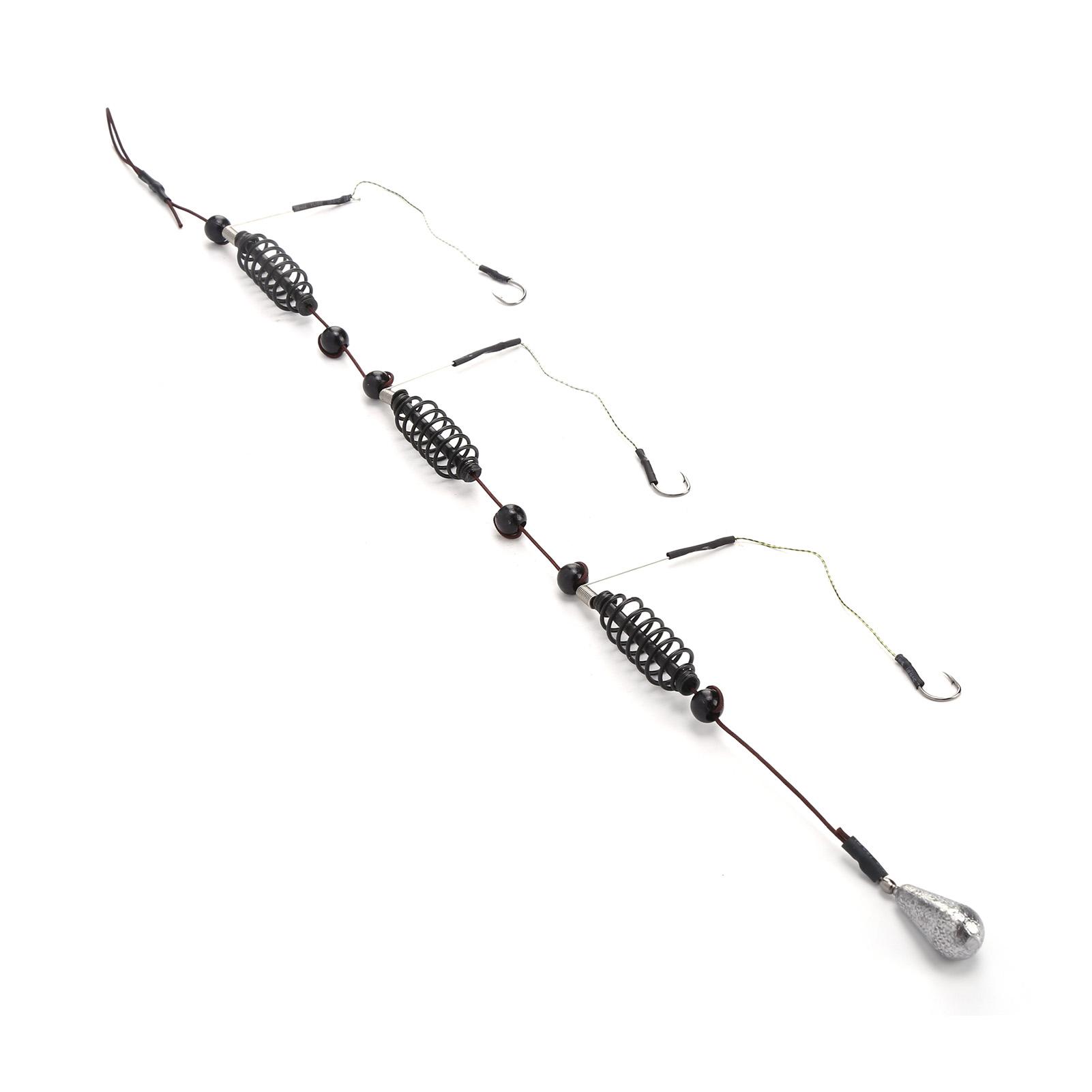 

Набор из 3 шт. Искусственная приманка Рыболовные крючки Клетка Ловушка Корзина Набор и Рыболовная кормушка Рыболовные снасти 35 г