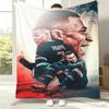 3D Football Star M-MbappeSs Cool Flannel Blanket Soft Throw Blanket Art For Home Decor Bedroom Bed Sofa Cover Picnic Fans Gifts