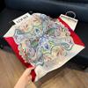New versatile fashion silk small square scarf professional scarf silk scarf spring and summer matching scarf temperament simple silk scarf