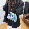 Exquisite Versatile Chain Flower Printing Trend Ladies Shoulder Bags 2026 High Quality Sweet Dinner Crossbody Bags for Women