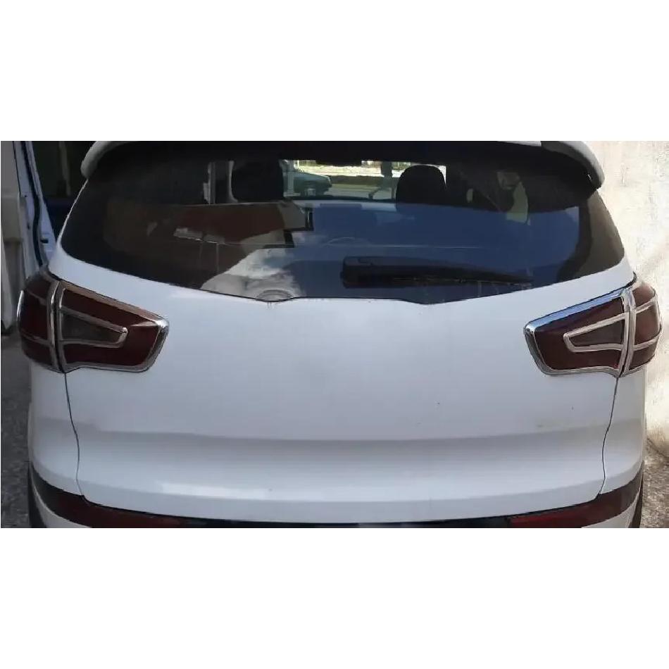 ABS Chrome Tail Light Cover Trim Kit For Kia Sportage 2010 2011 2012 2013 2014