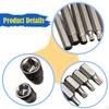 40 Pieces Star Hex Sockets Bit Kit 1/2inch 3/8inch Drive Torx Spline