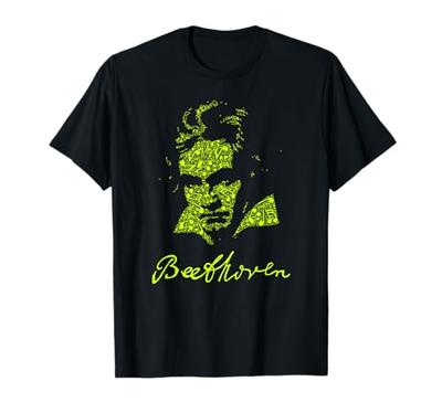 Beethoven, German Composer, Classical Music Score T-shirt