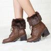 New Autumn and Winter Short Flip Plush Thermal Socks Boot Cover Women's Spice Girl Jk Wind Knitted Wool Leg Guard Foot Cover Women's Leg Cover