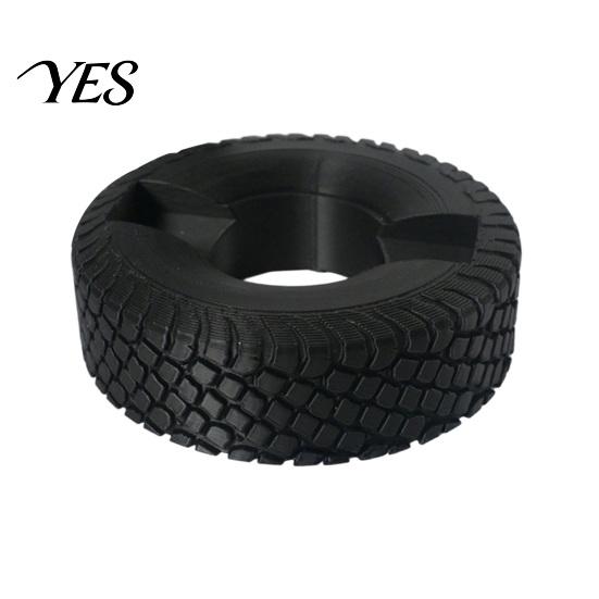 Desktop Card Holder 3D Printed Tire Holder, Industrial Style Business Stand for Texture Design Desk, Creative Name Clip Office Hotel Restaurant чёрный