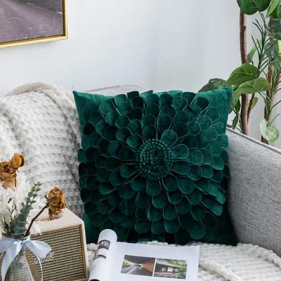 Dekorative Kissenbezüge Quadratischer Kissenbezug für Couch Büro Heimdeko Blume Niedlich Runde Kissen Navidad Weihnachten