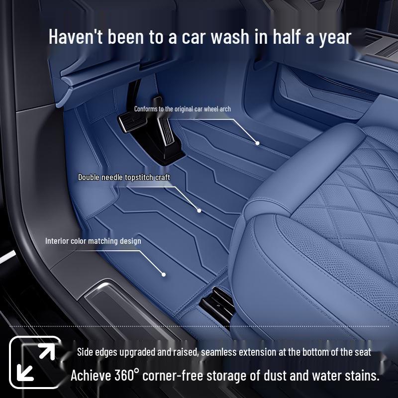 Custom Floor Mats for Hongqi G9 2026: Full Coverage Car Interior Carpet for Five-Six Seaters