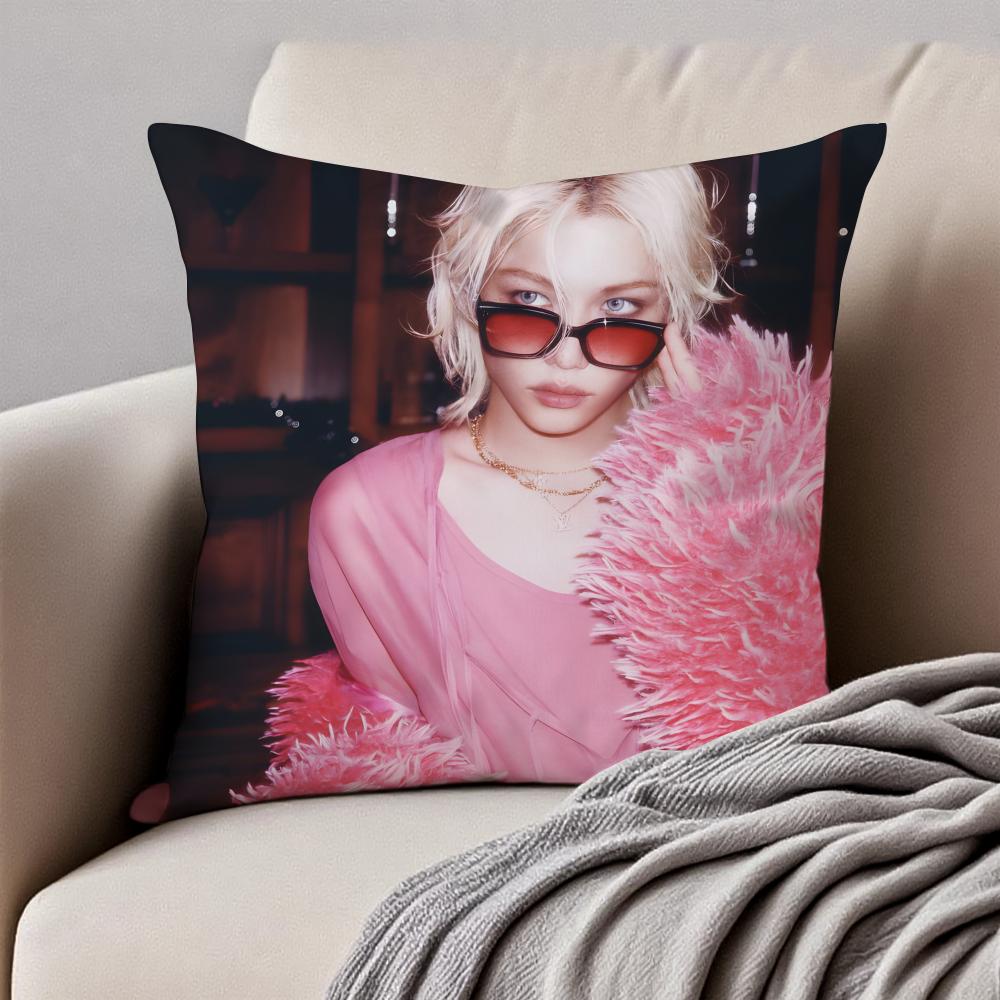 Felix Pillow Character Decor Cushion Cushion Cover Pillowcase Anti-Dustmite Invisible Zipper Short Plush Sofa Cushion