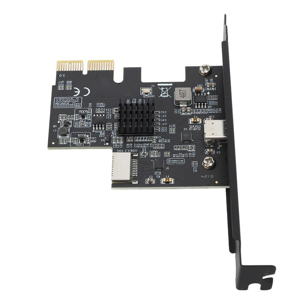 USB 3.2 GEN2 Expansion Card 10Gbps PCIE 2X Interface Support Type C and Type E Front for ASM3142 Chip Expansion Card