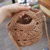Summer Weaving Beach Bag Solid Color Women's Handbags Casual Crochet Shoulder Bag  Travel
